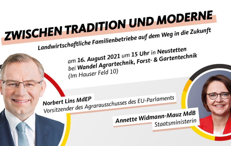 Zwischen Tradition und Moderne – Landwirtschaftliche Familienbetriebe auf dem Weg in die Zukunft mit Norbert Lins MdEP