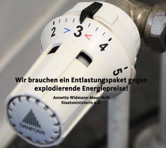 Widmann-Mauz MdB: Wir brauchen ein Entlastungspaket gegen explodierende Energiepreise!