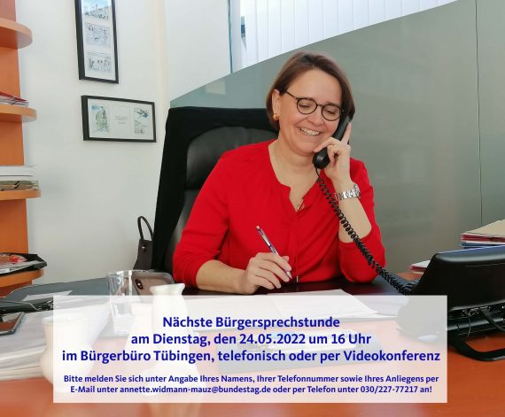 Einladung zur Bürgersprechstunde mit Annette Widmann-Mauz MdB