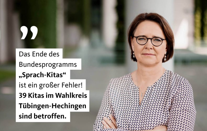 Widmann-Mauz: Ende des Bundesprogramms „Sprach-Kitas“ ist ein großer Verlust für den Wahlkreis