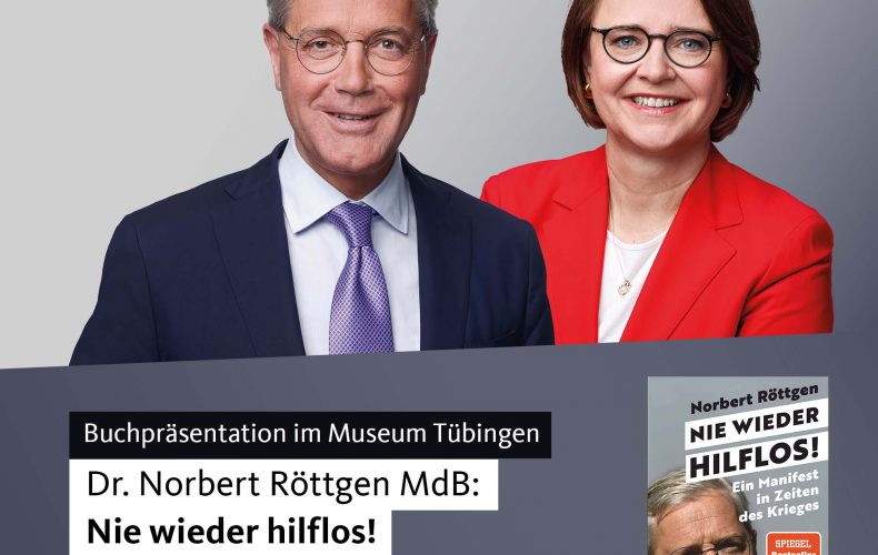 Einladung zur Buchvorstellung mit Dr. Norbert Röttgen MdB