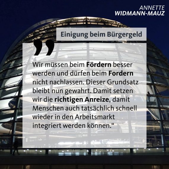 Widmann-Mauz: Union setzt sich beim Bürgergeld durch – Einigung vor Vermittlungsausschuss