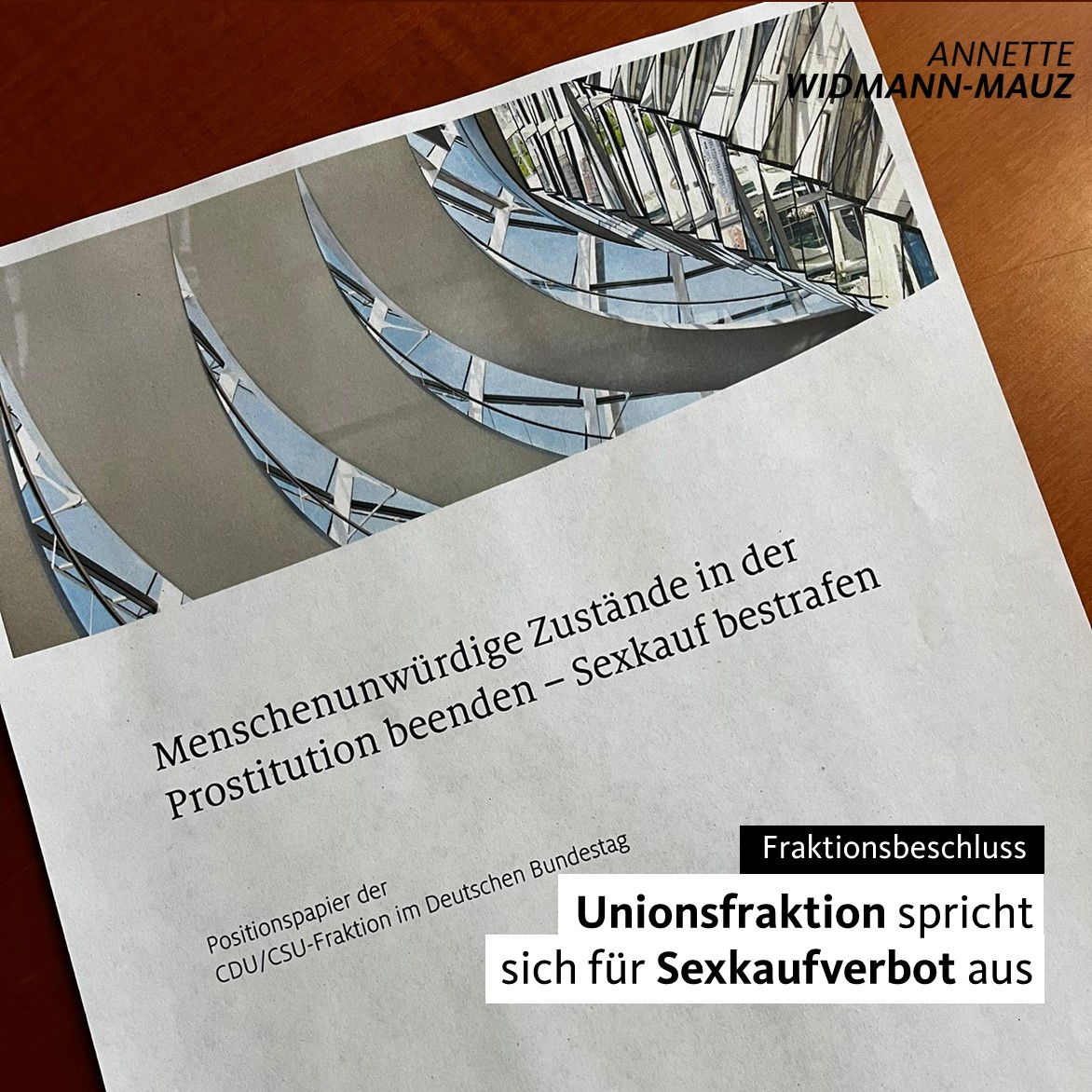 Widmann-Mauz MdB: Unionsfraktion spricht sich für Sexkaufverbot aus ...